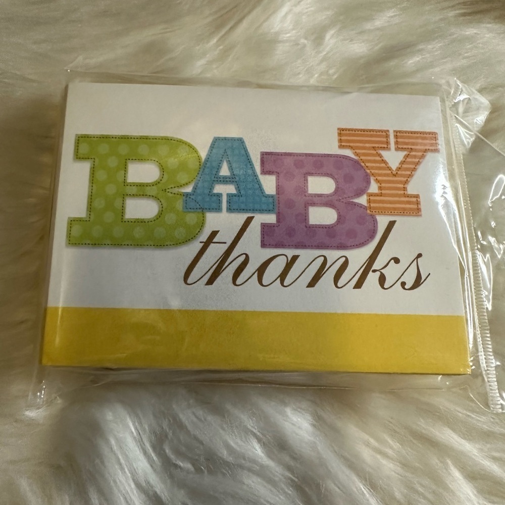 🩵5/$8 Hallmark Green and Blue Baby Thanks Cards